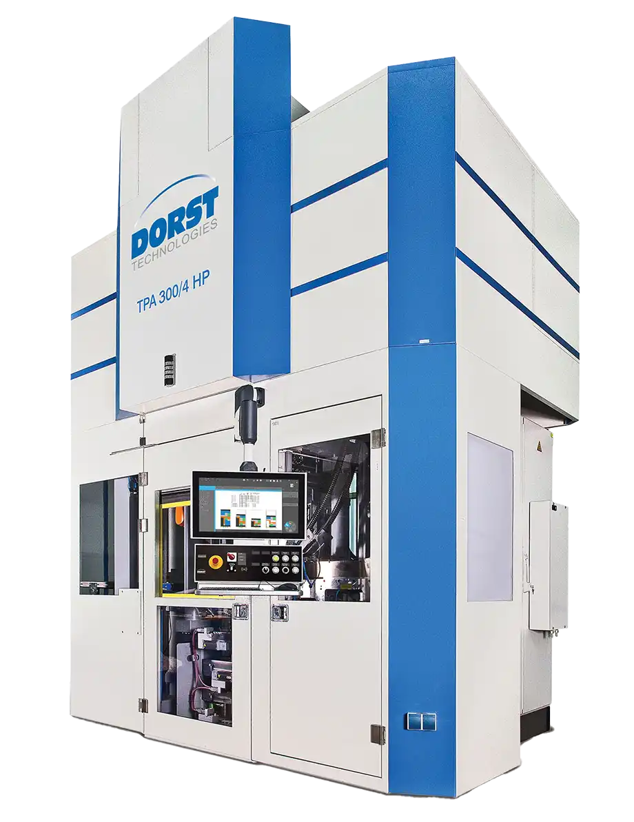 Dorst compacting press on Symmco's production floor